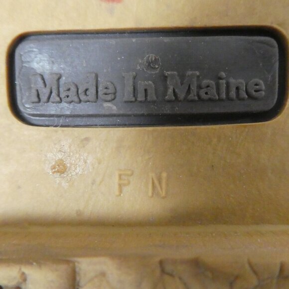 LL Bean Blue Brown Unlined Waterproof Gumshoe Sole Duck Boots Womens 10 Narrow - Picture 12 of 13